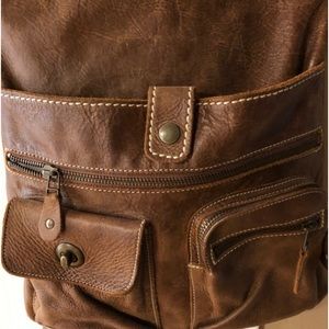 Roots Cross-Body in Tribe Leather - Like New